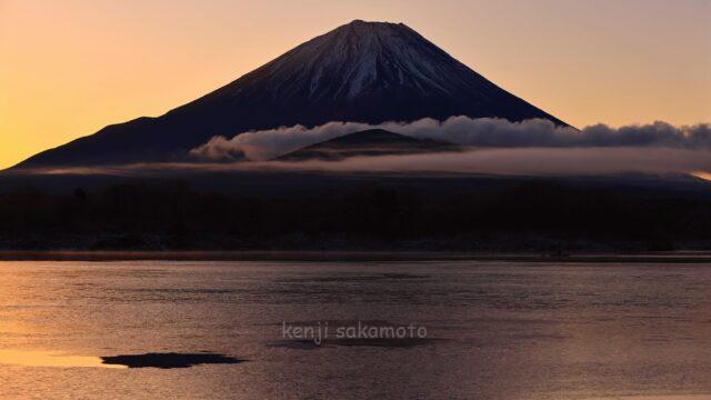 富士山と精進湖