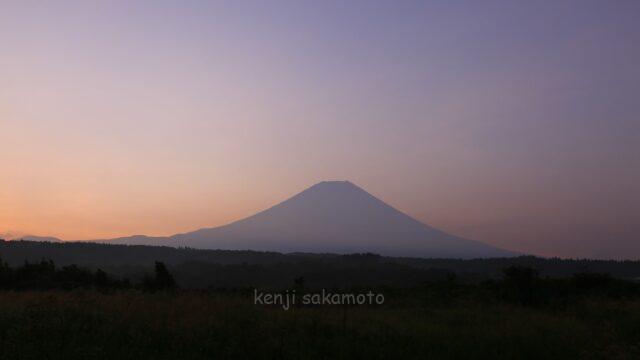 朝霧高原からの富士山