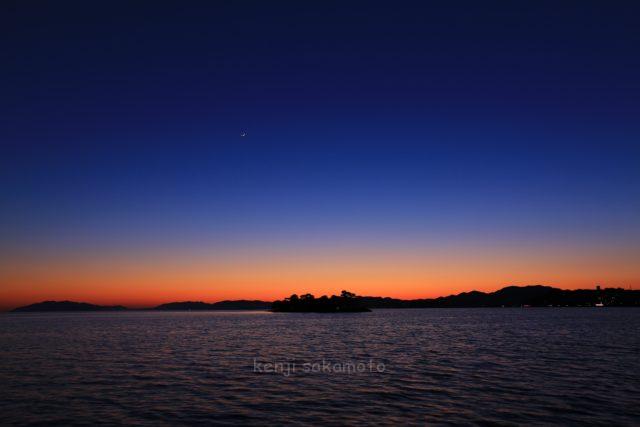 島根 宍道湖の夕景